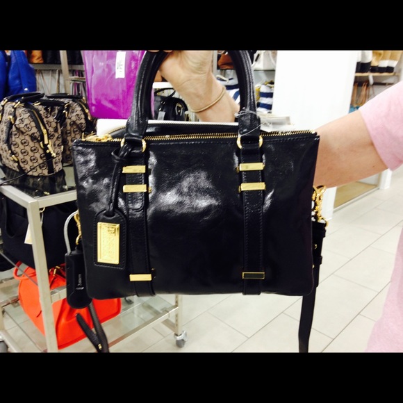 Vince Camuto Eli Leather Satchel Gray - Picture 4 of 5